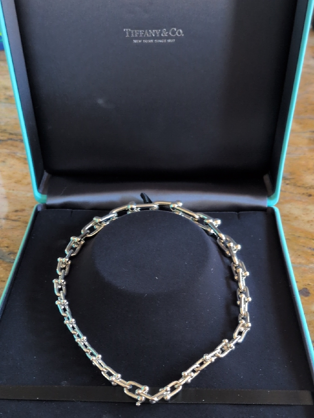Tiffany & Co. Silver Polished Link Necklace